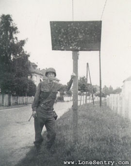 [GI of 3rd Armored Division in Hausen, Germany]