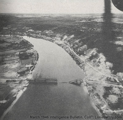 [The destruction of the Seine bridges made itself felt very unpleasantly. The reserve troops had to be detoured around or brought over in ferry boats.]